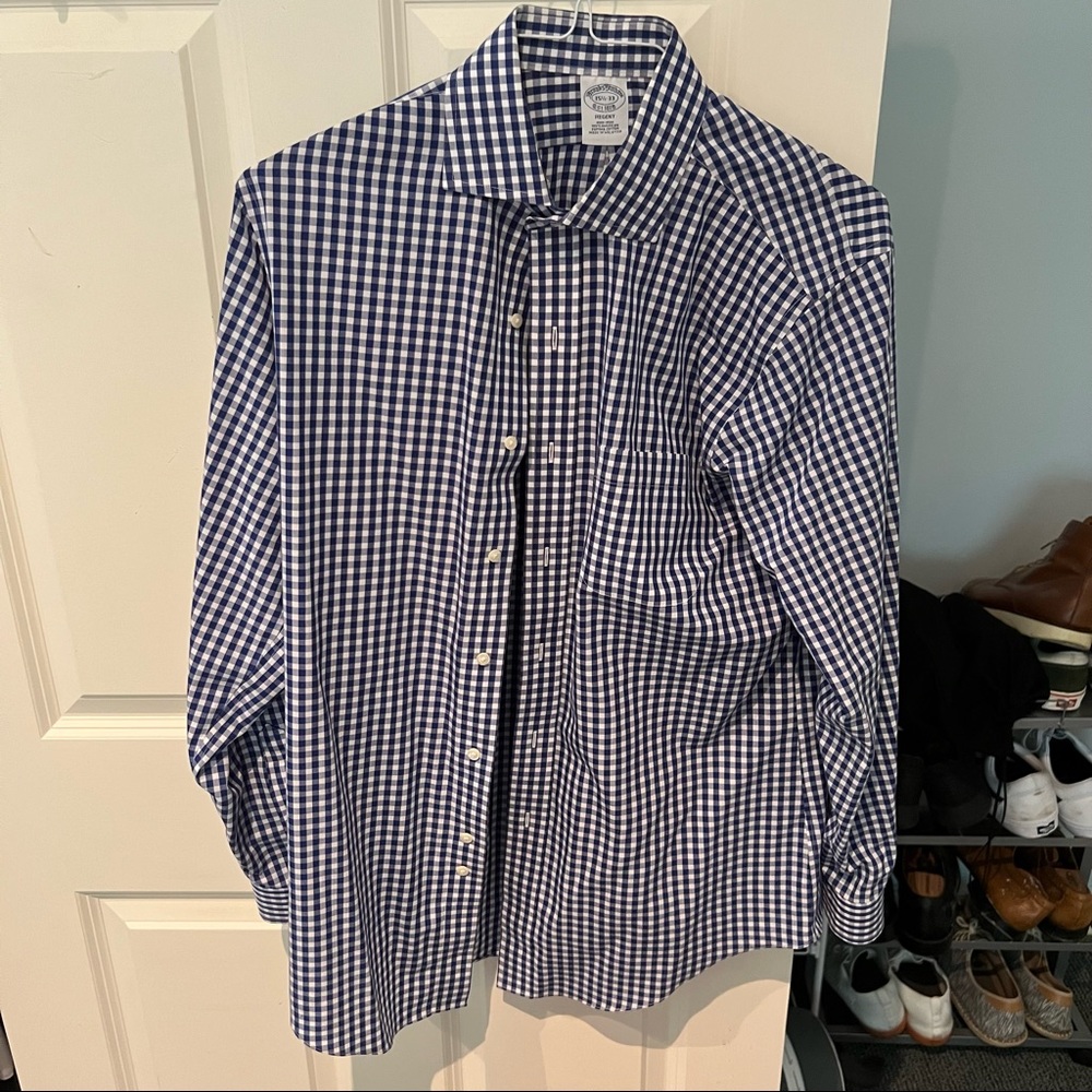 Brooks Brothers Gingham Dress Shirt